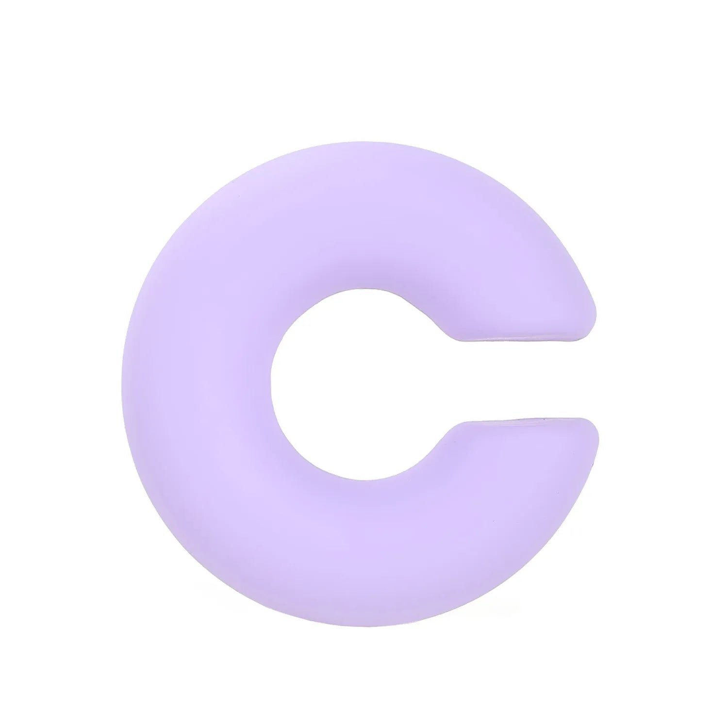 C-shaped matte coarse round clip-on earrings in a choice of 15 candy colours for women.