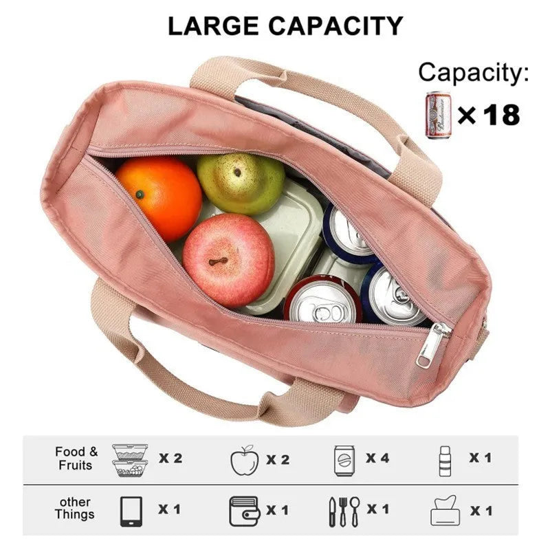 Portable insulated picnic bag with removable shoulder strap in Oxford cloth