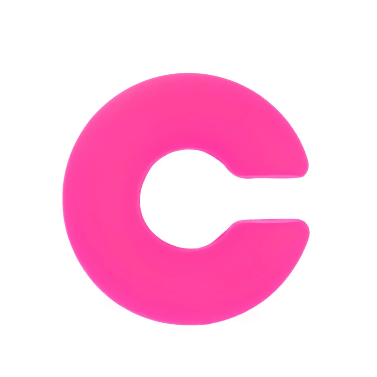 C-shaped matte coarse round clip-on earrings in a choice of 15 candy colours for women.