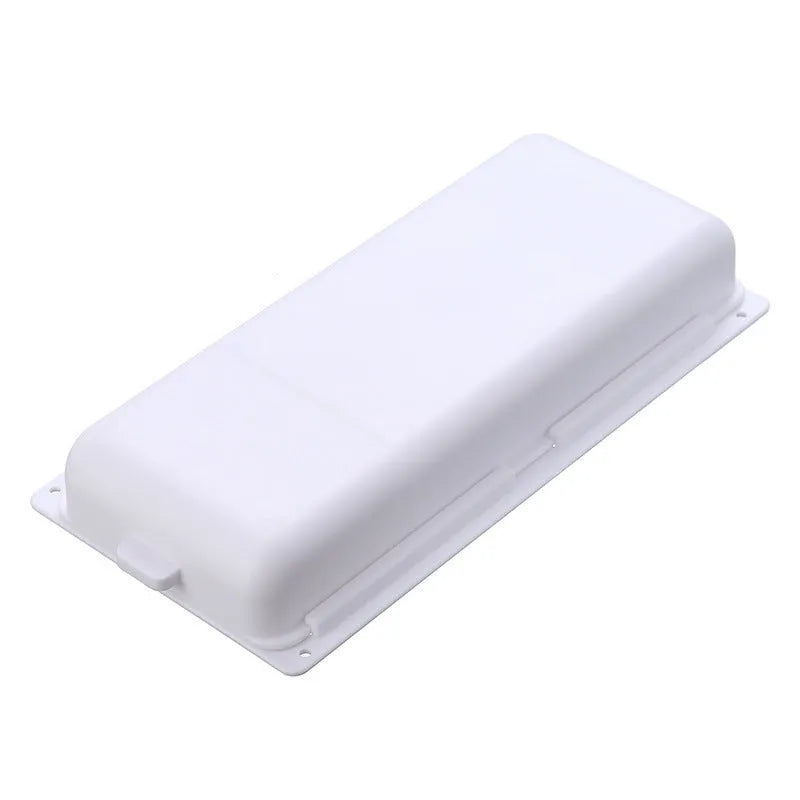 Plastic under table storage drawer with cover and grid compartments in multiple colour options