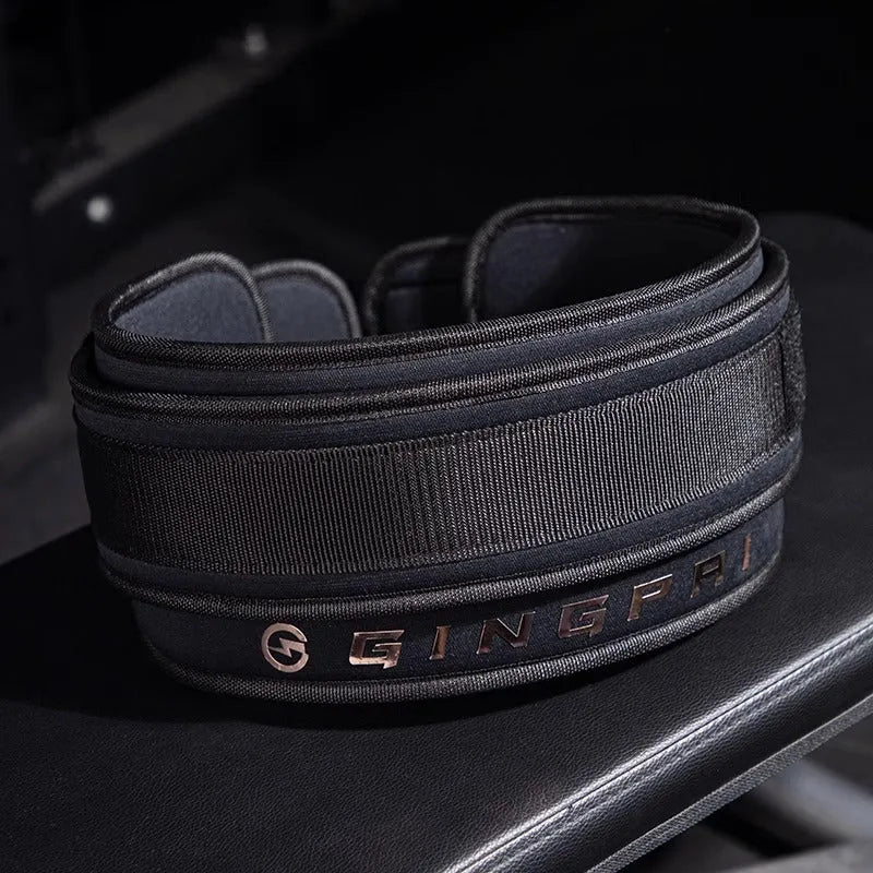 Powerlifting belt in multiple colours for abdominal support during squats, deadlifts, and bench press
