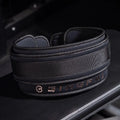 Powerlifting belt in multiple colours for abdominal support during squats, deadlifts, and bench press