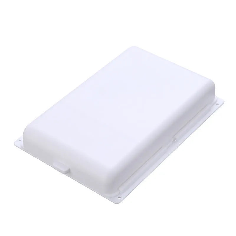 Plastic under table storage drawer with cover and grid compartments in multiple colour options