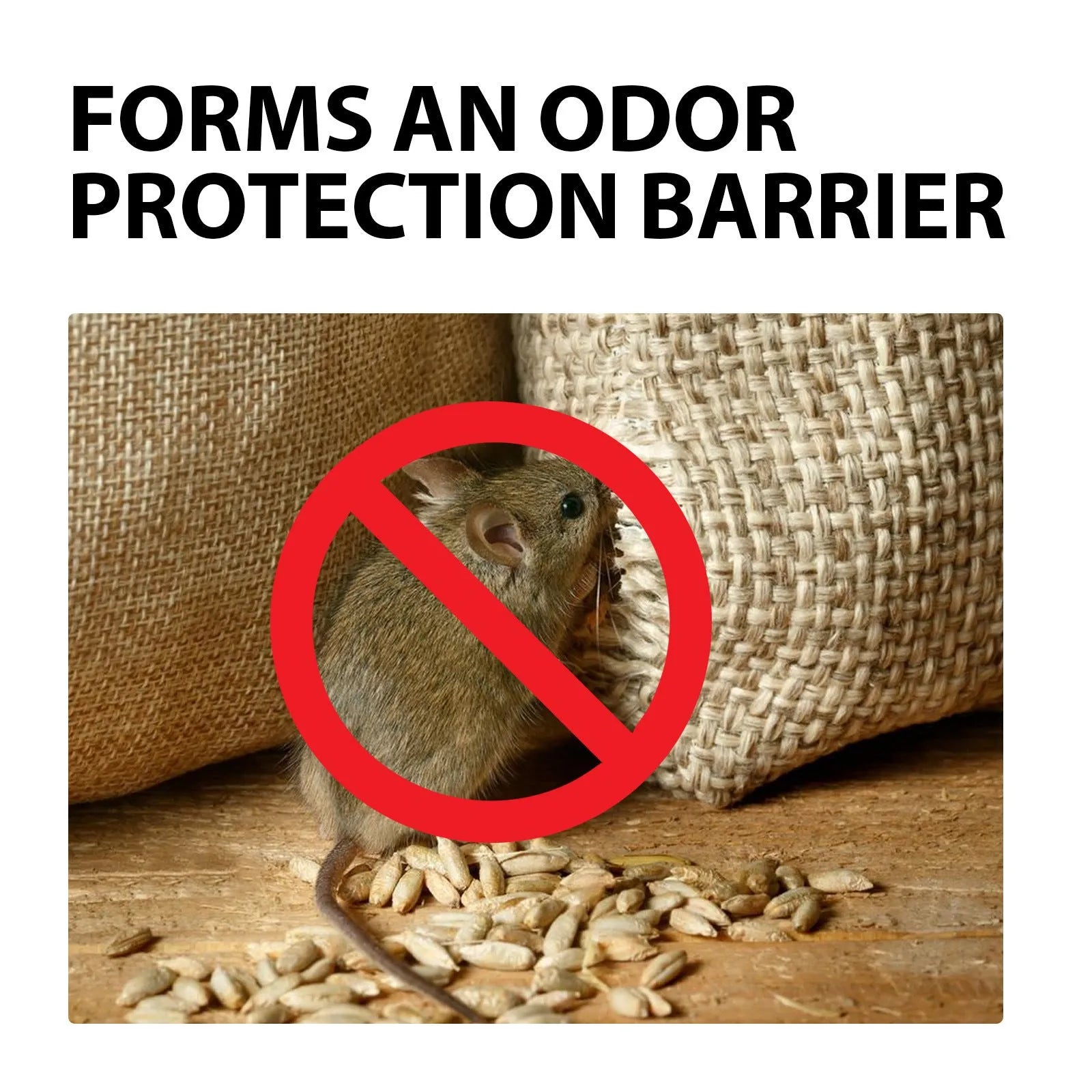 60ml natural rat repellent spray bottle with plant-based formula for home and outdoor use