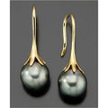 Women's retro fashion earrings with electroplated alloy construction in imitation gold colour