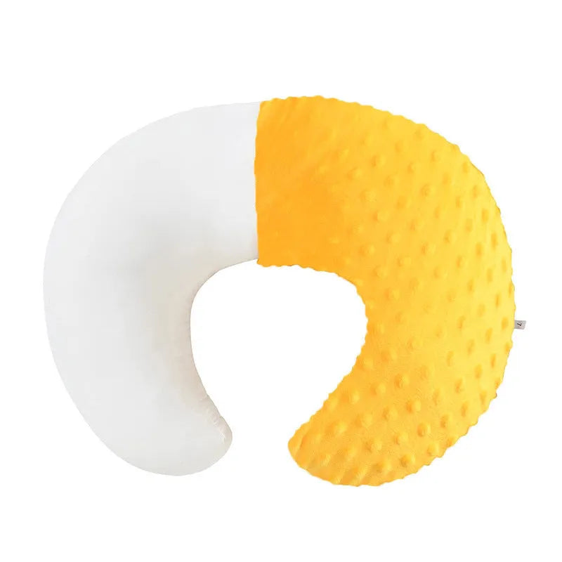 Multifunctional nursing pillow with milk spilt prevention in pink, yellow, grey, and light blue colours