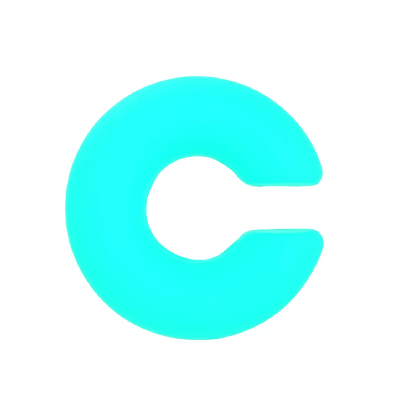 C-shaped matte coarse round clip-on earrings in a choice of 15 candy colours for women.