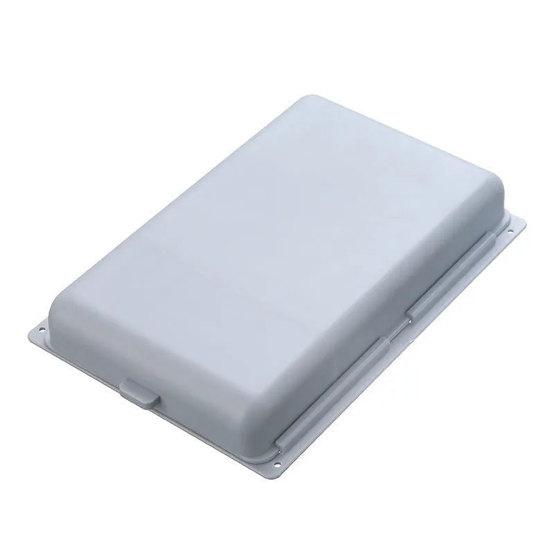 Plastic under table storage drawer with cover and grid compartments in multiple colour options