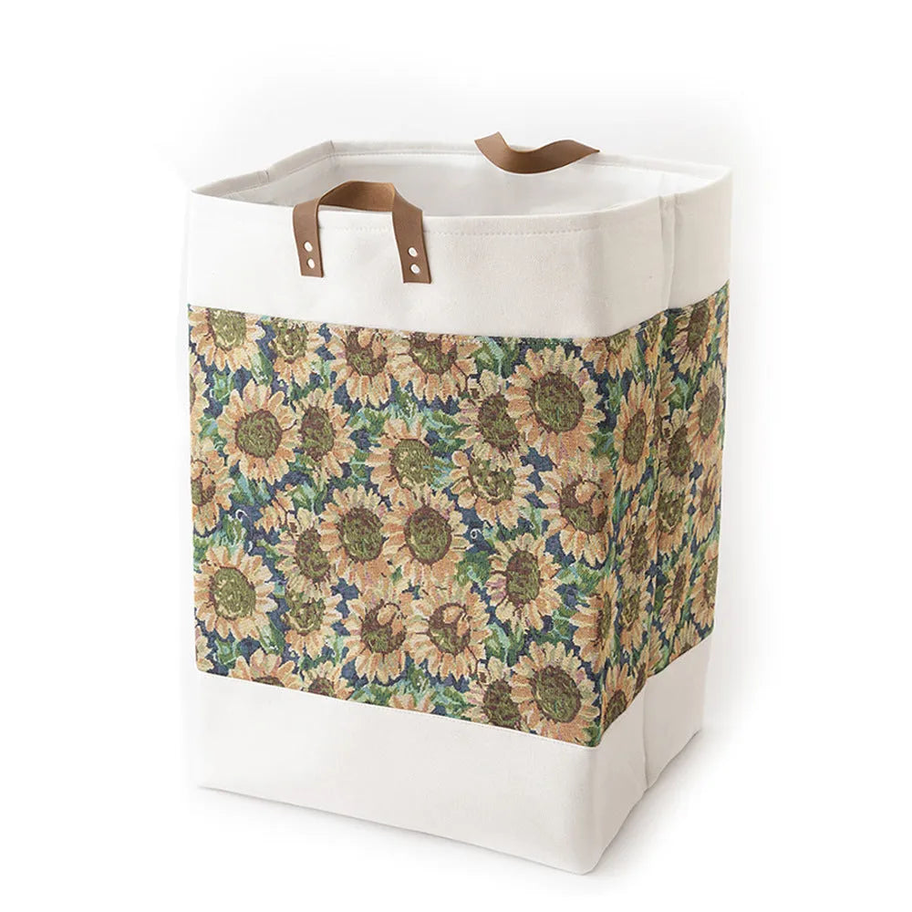 35x35x55cm fabric storage box for clothes and quilt organisation in colourful bear pattern
