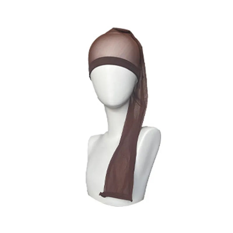 Breathable mesh wig cap in multiple colours including leopard print for long hair wigs
