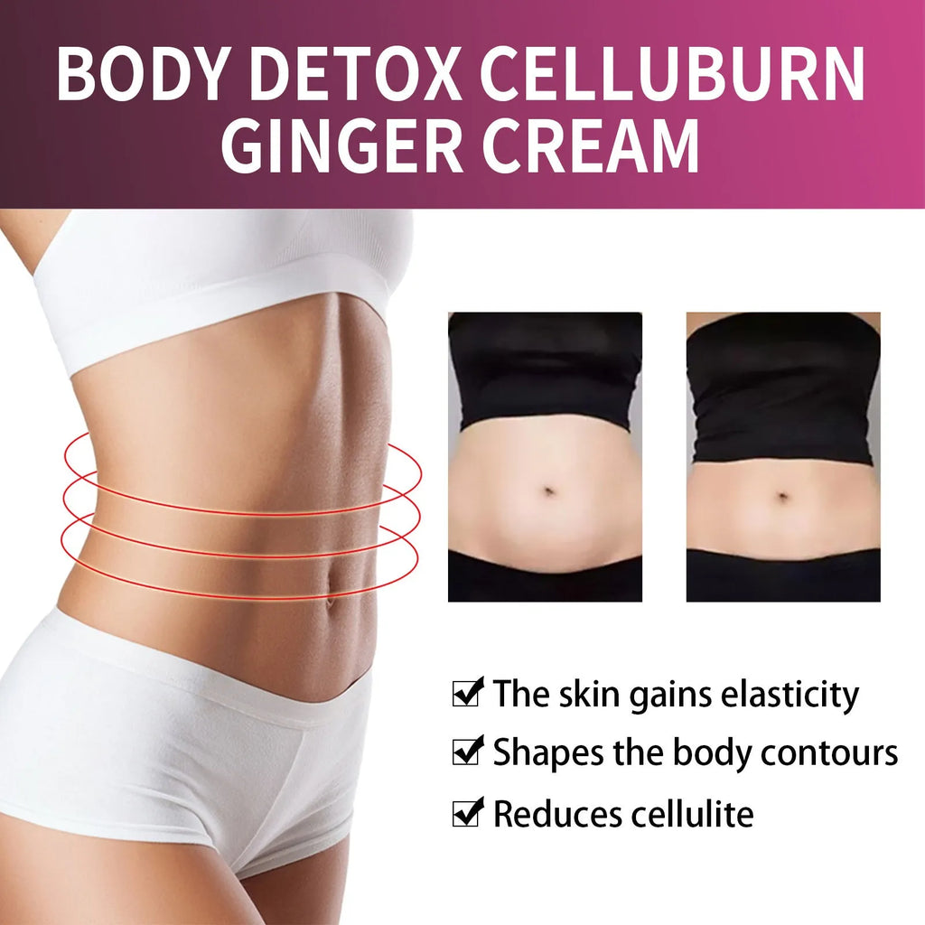 15g tube of ginger body slimming and tightening cream for thighs