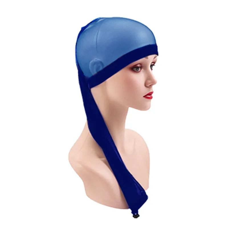 Breathable mesh wig cap in multiple colours including leopard print for long hair wigs