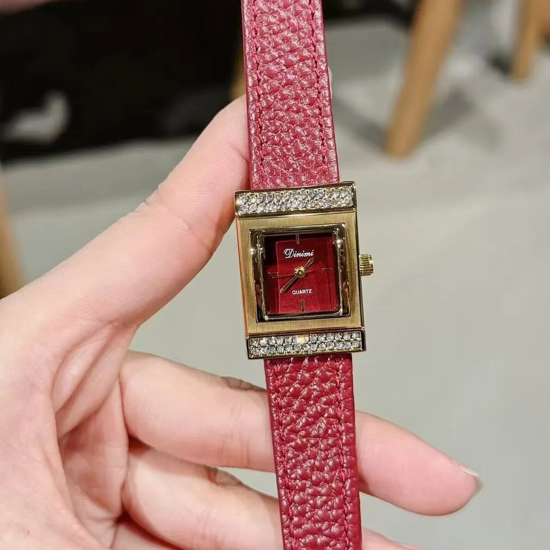 Chinese style alloy women's watch with multiple dial pattern options including diamond and camellia designs