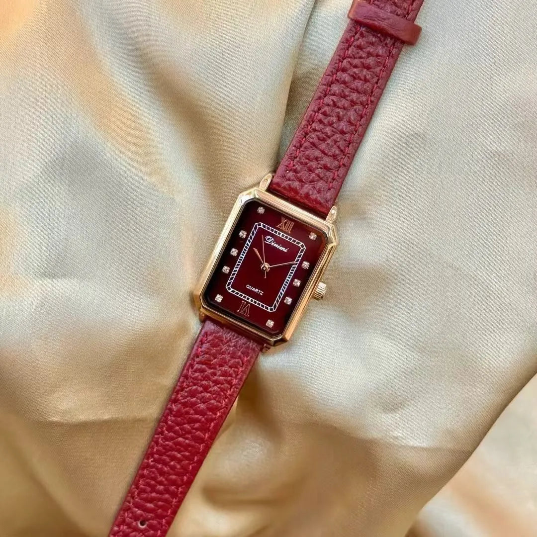 Chinese style alloy women's watch with multiple dial pattern options including diamond and camellia designs