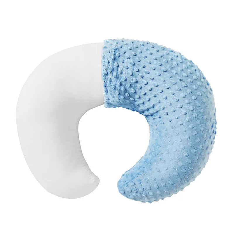 Multifunctional nursing pillow with milk spilt prevention in pink, yellow, grey, and light blue colours