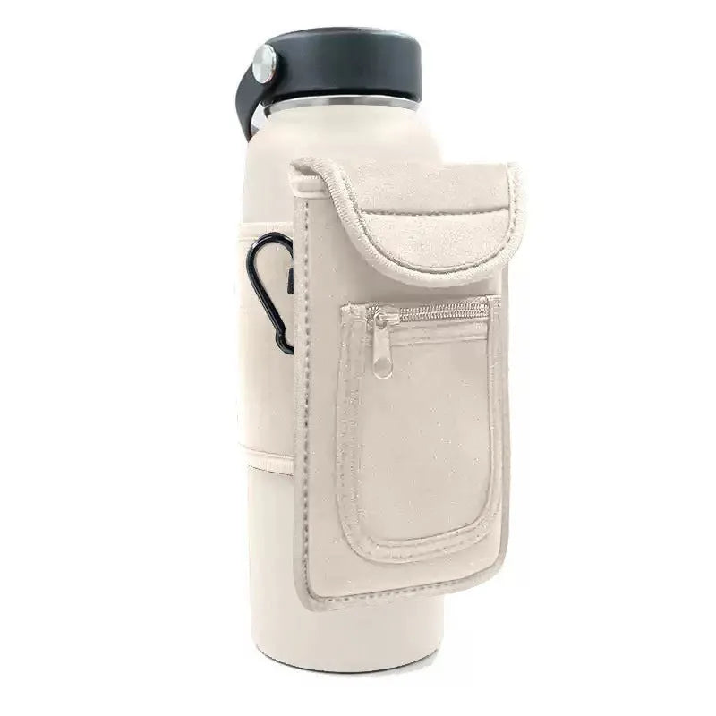 Cloth fitness cup sleeve for kettle storage with magnetic closure option in multiple colours