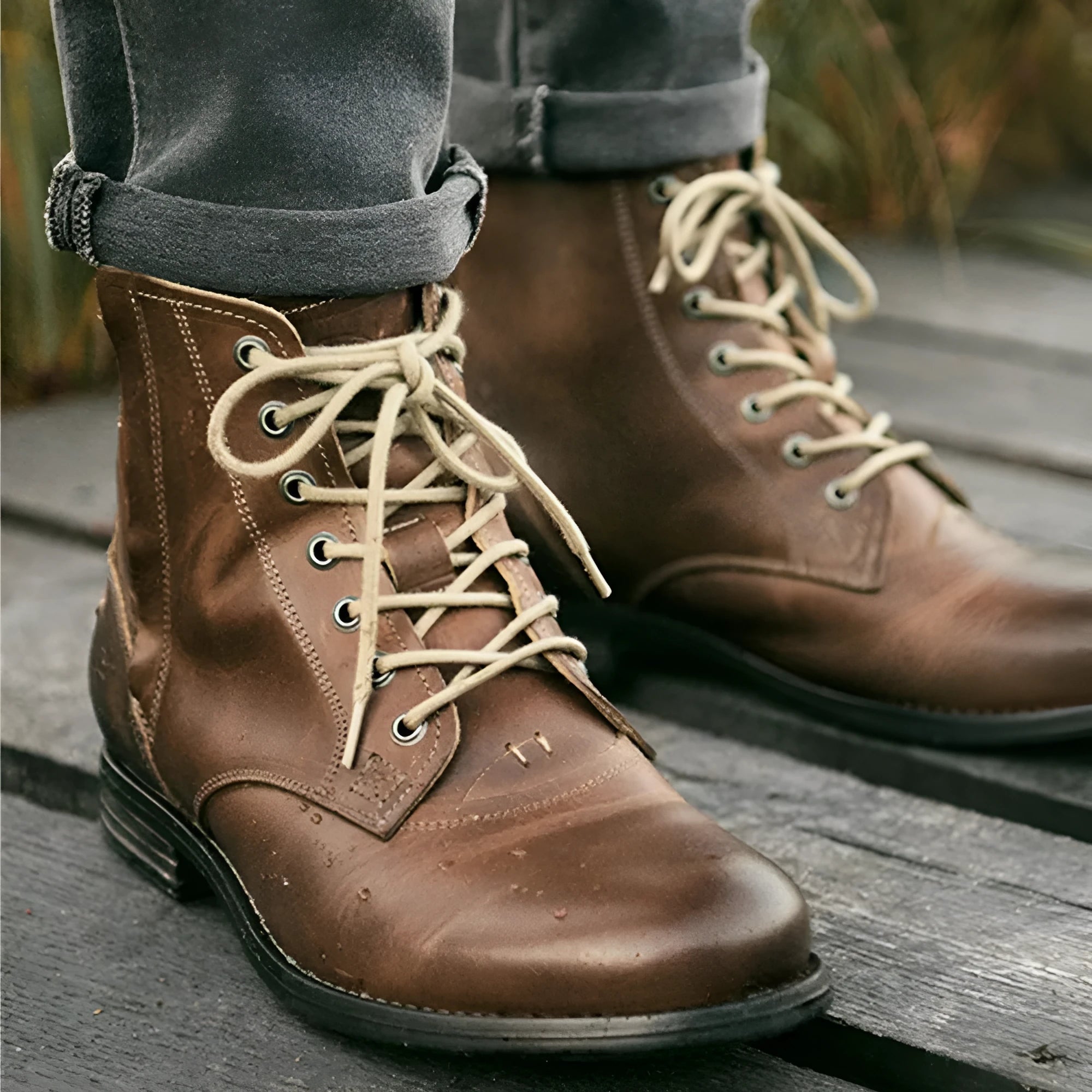 Knight Series men's black leather side zip ankle boots on a plain background.