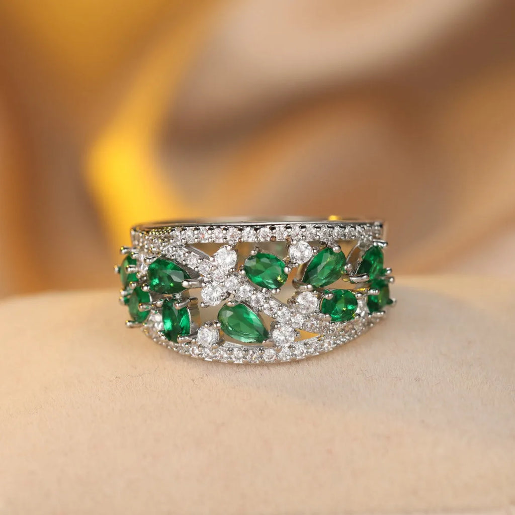 Women's round hollow fashion ring in copper available in multiple sizes and colour combinations