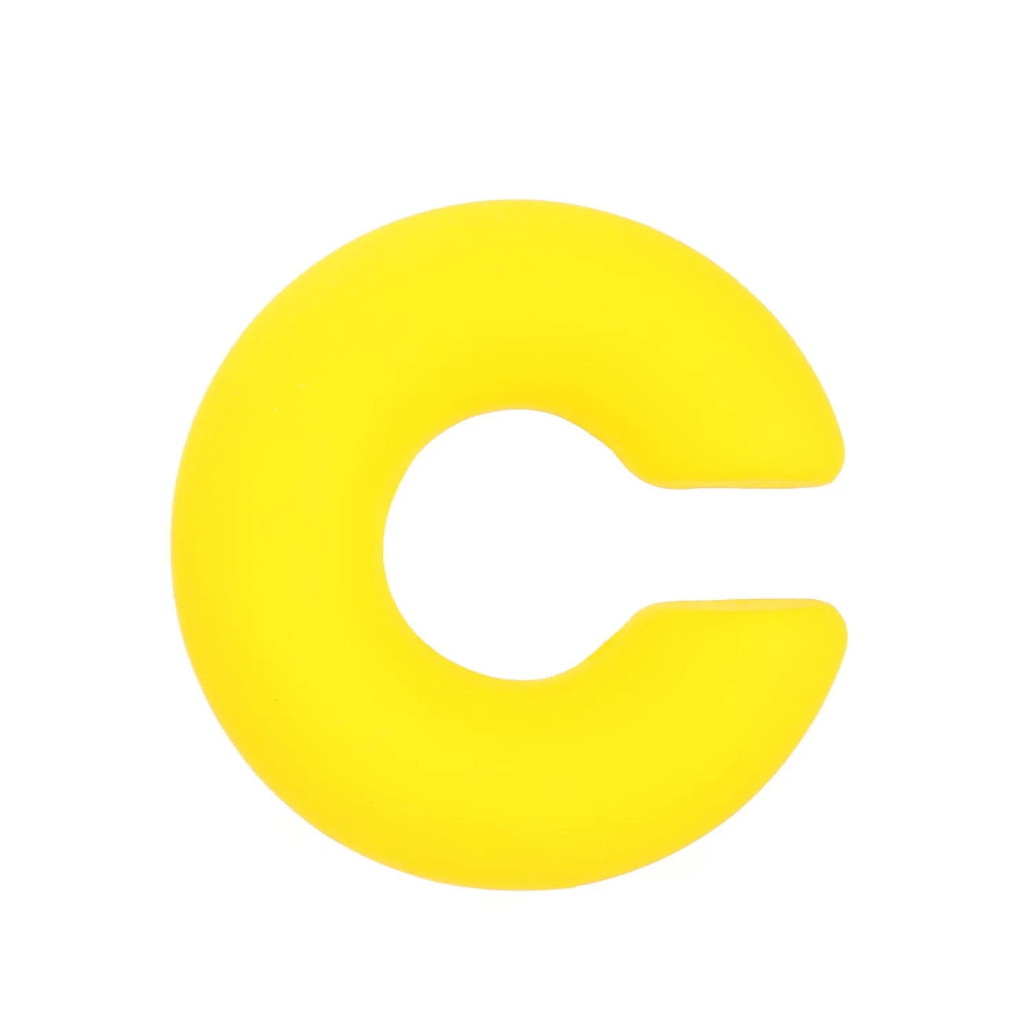 C-shaped matte coarse round clip-on earrings in a choice of 15 candy colours for women.