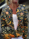 Women's long sleeve Halloween top with a 3D digital printed pattern, shown in an available size.