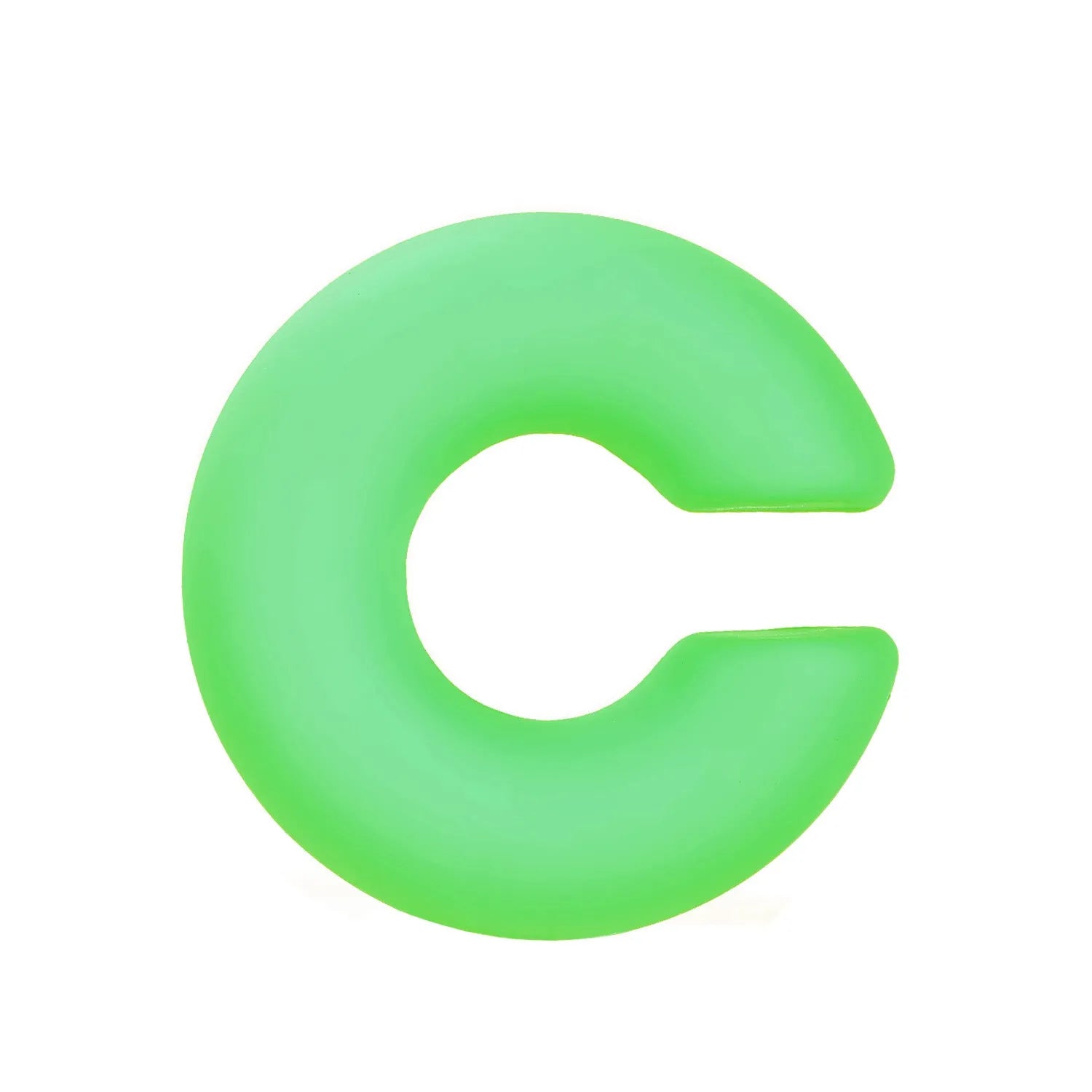 C-shaped matte coarse round clip-on earrings in a choice of 15 candy colours for women.