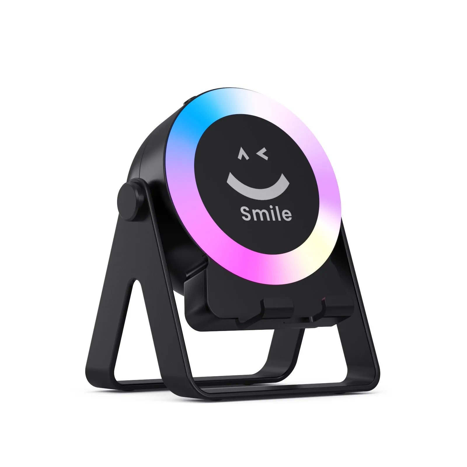 Induction bracket Bluetooth speaker with LED lighting in black or white colour