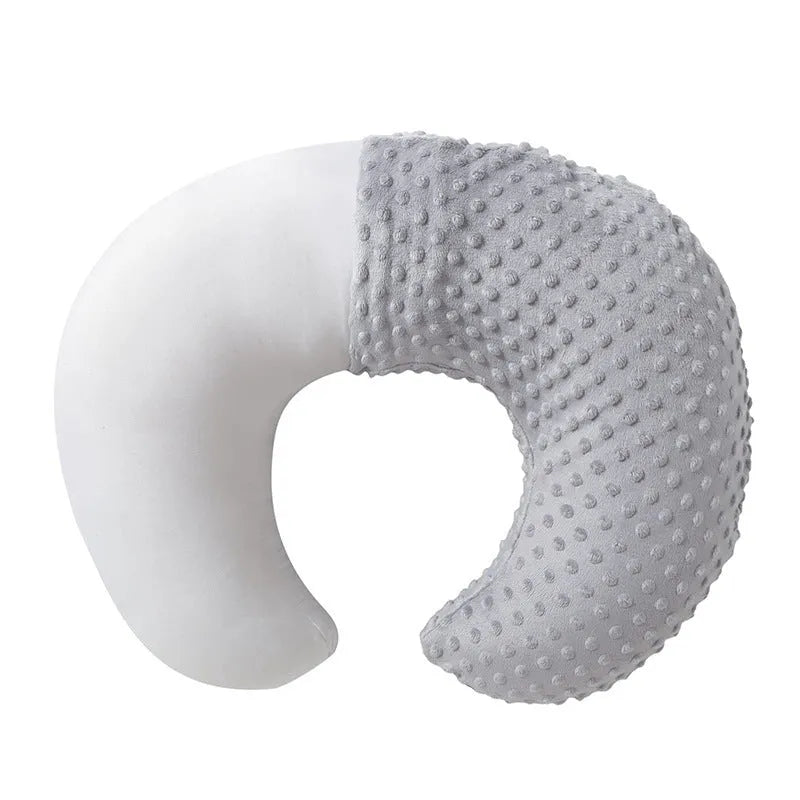 Multifunctional nursing pillow with milk spilt prevention in pink, yellow, grey, and light blue colours
