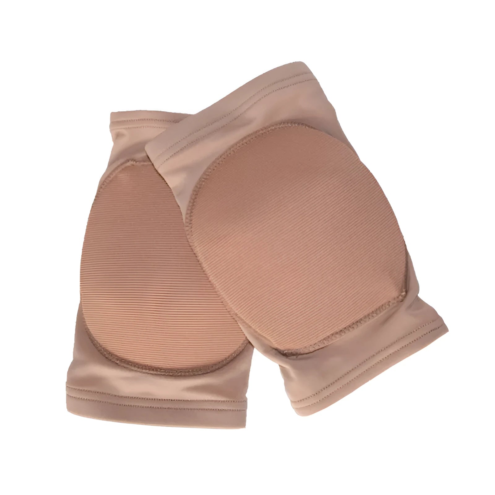 Pair of knee pads for dance and yoga in black or skin colour with size options from XS to XL