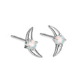 925 silver geometric earrings for women with electroplated finish