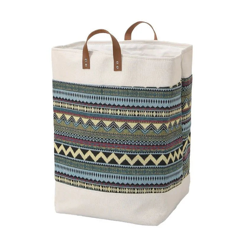 35x35x55cm fabric storage box for clothes and quilt organisation in colourful bear pattern