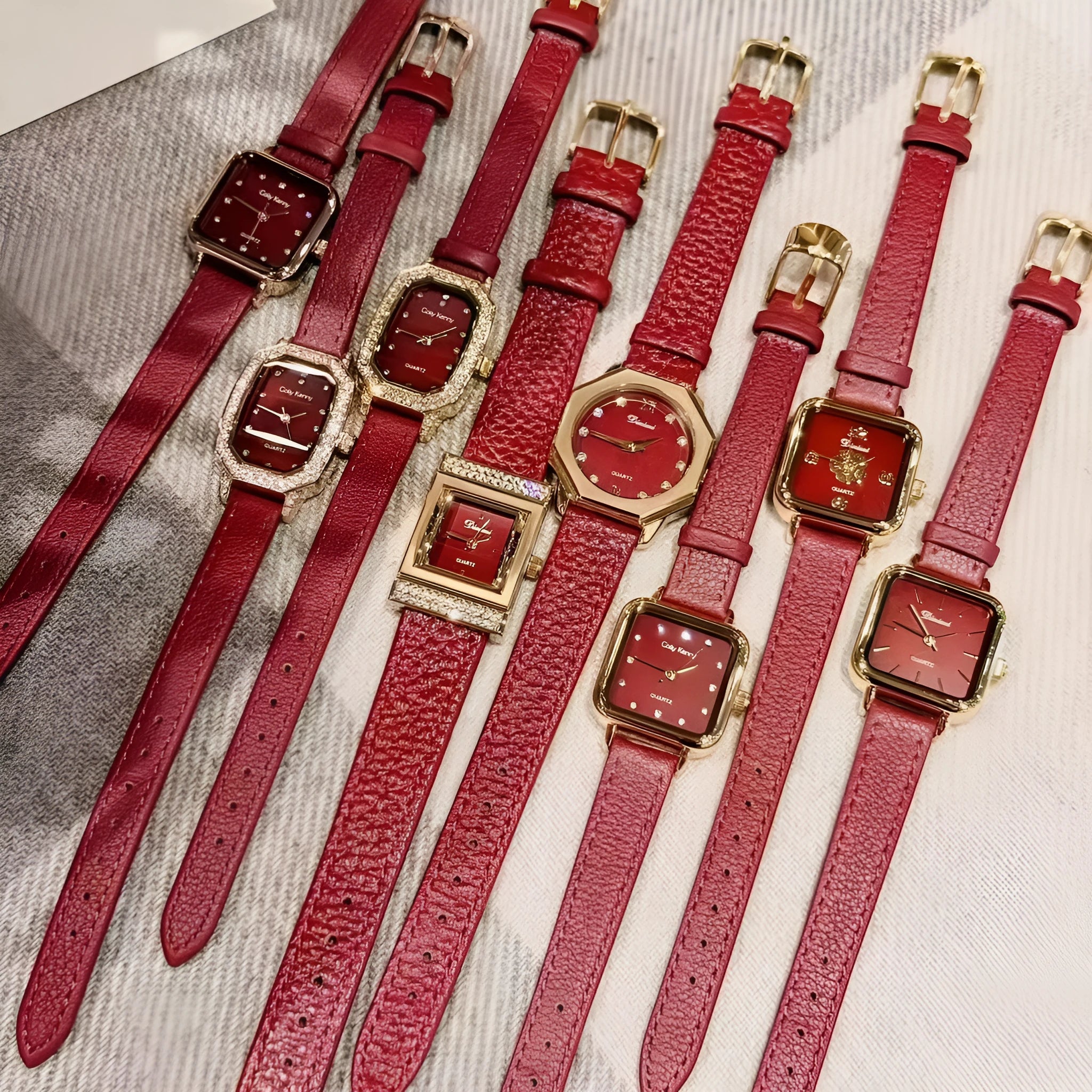 Chinese style alloy women's watch with multiple dial pattern options including diamond and camellia designs