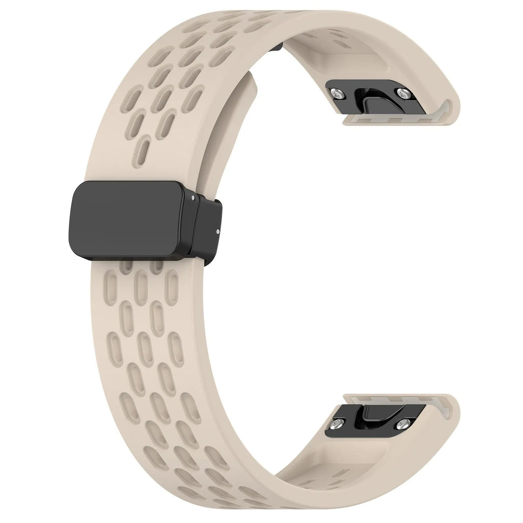 Quick release watch strap for Fenix8 and Fenix7pro watches with screwdriver tool, shown in multiple colour options.