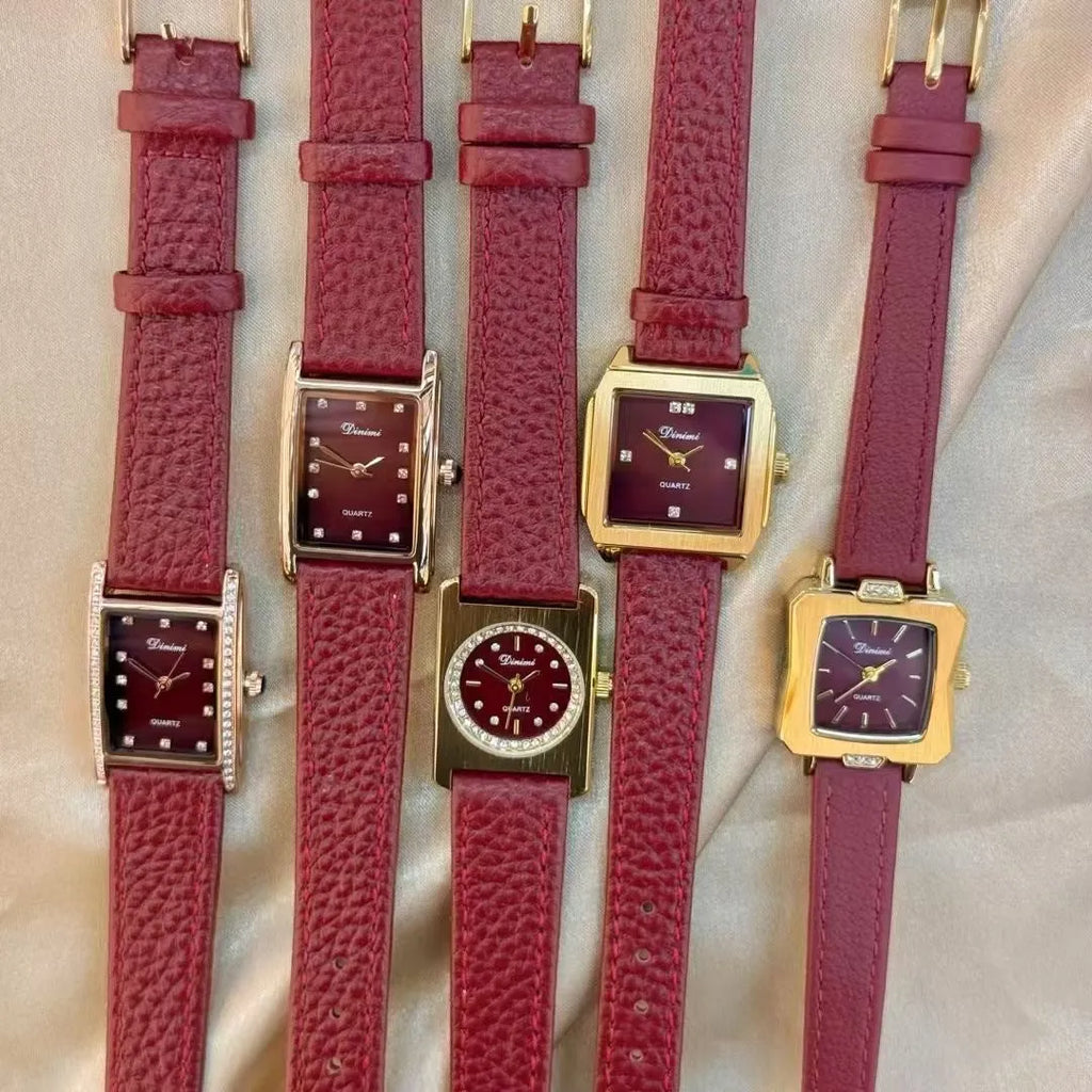 Chinese style alloy women's watch with multiple dial pattern options including diamond and camellia designs