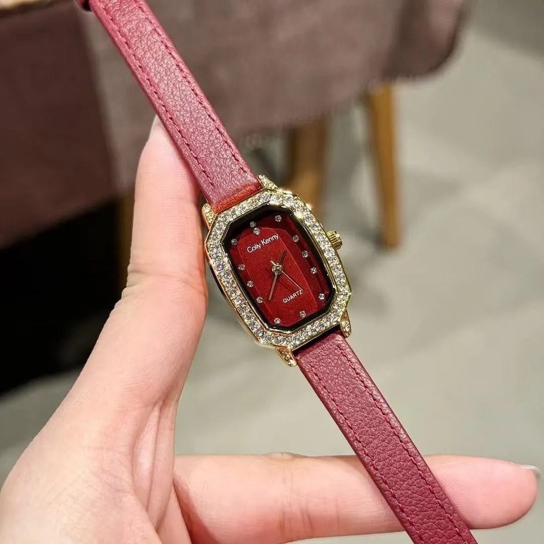 Chinese style alloy women's watch with multiple dial pattern options including diamond and camellia designs
