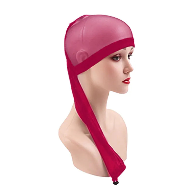 Breathable mesh wig cap in multiple colours including leopard print for long hair wigs