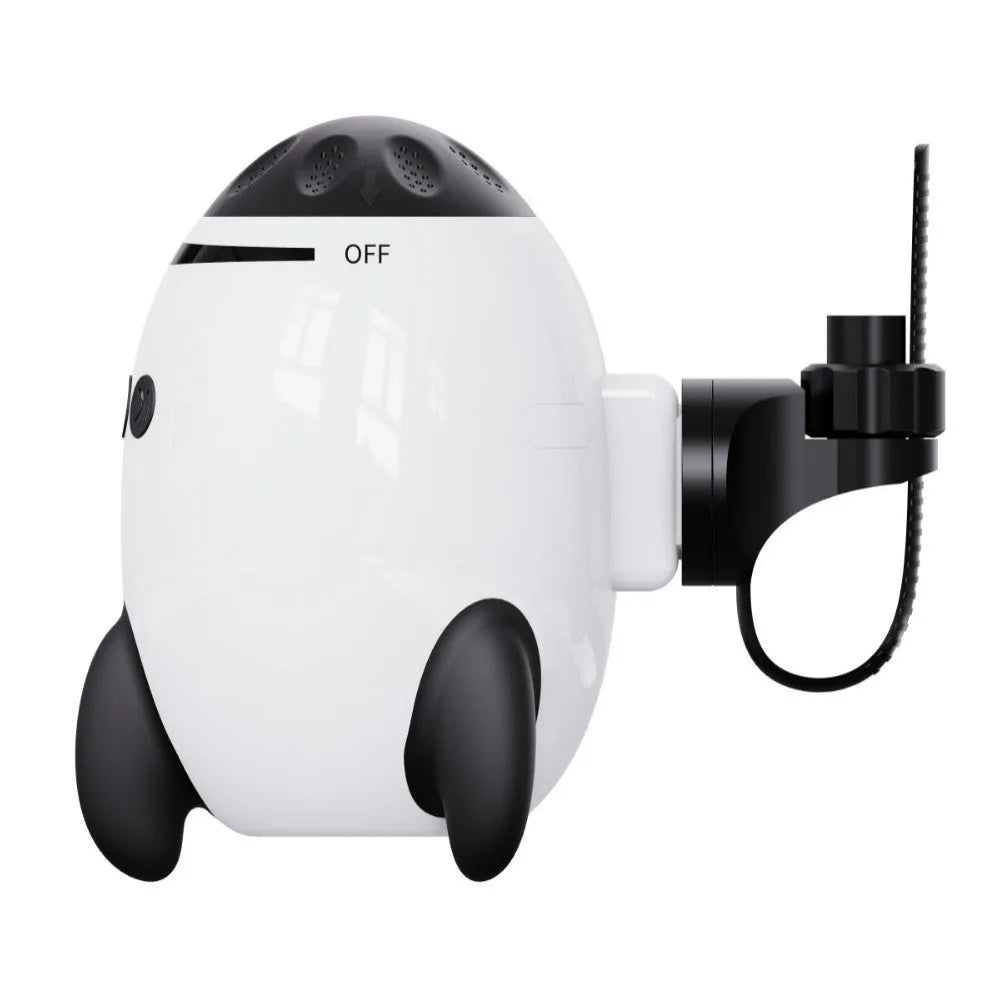 White baby stroller shaking device with Bluetooth and white noise functions for infant comfort