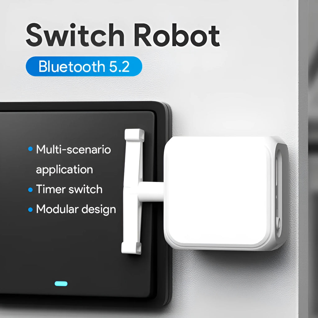White Bluetooth thumb remote control device measuring 53x29mm