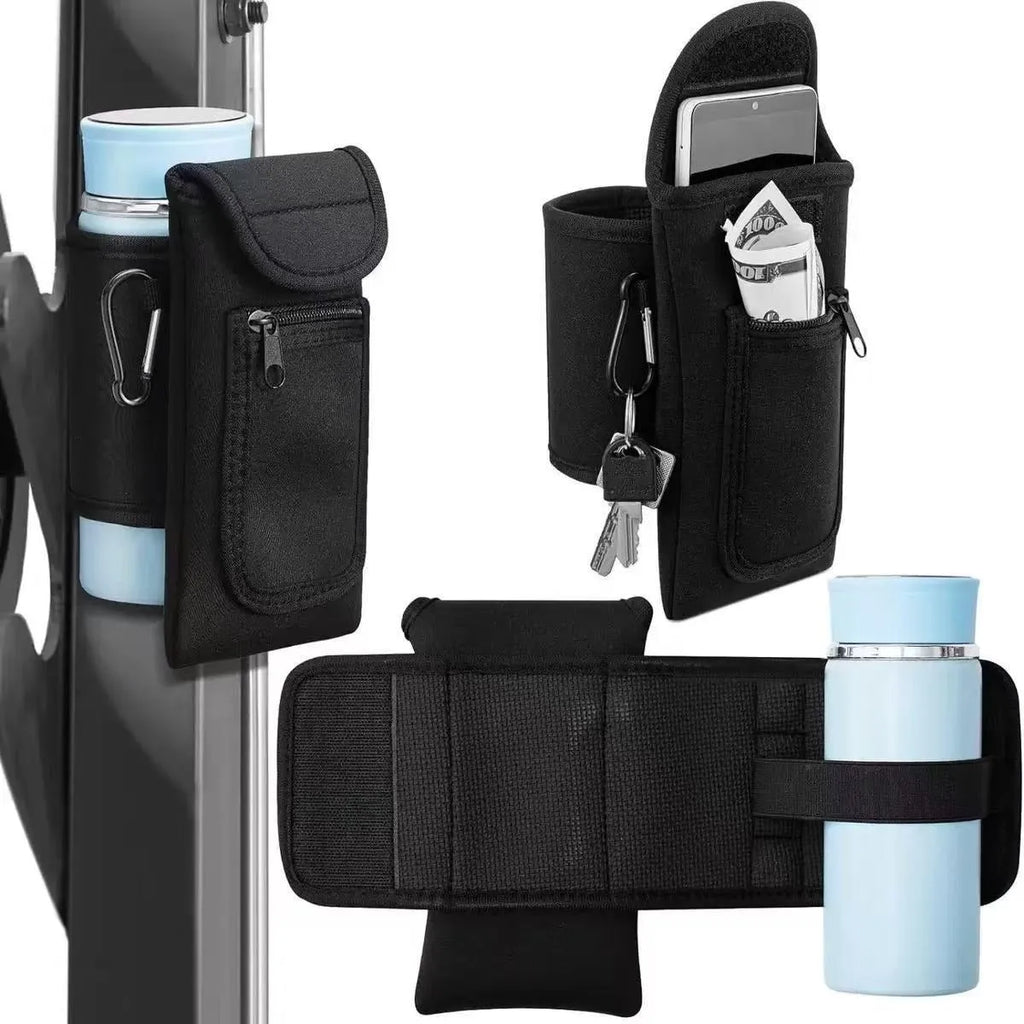 Cloth fitness cup sleeve for kettle storage with magnetic closure option in multiple colours