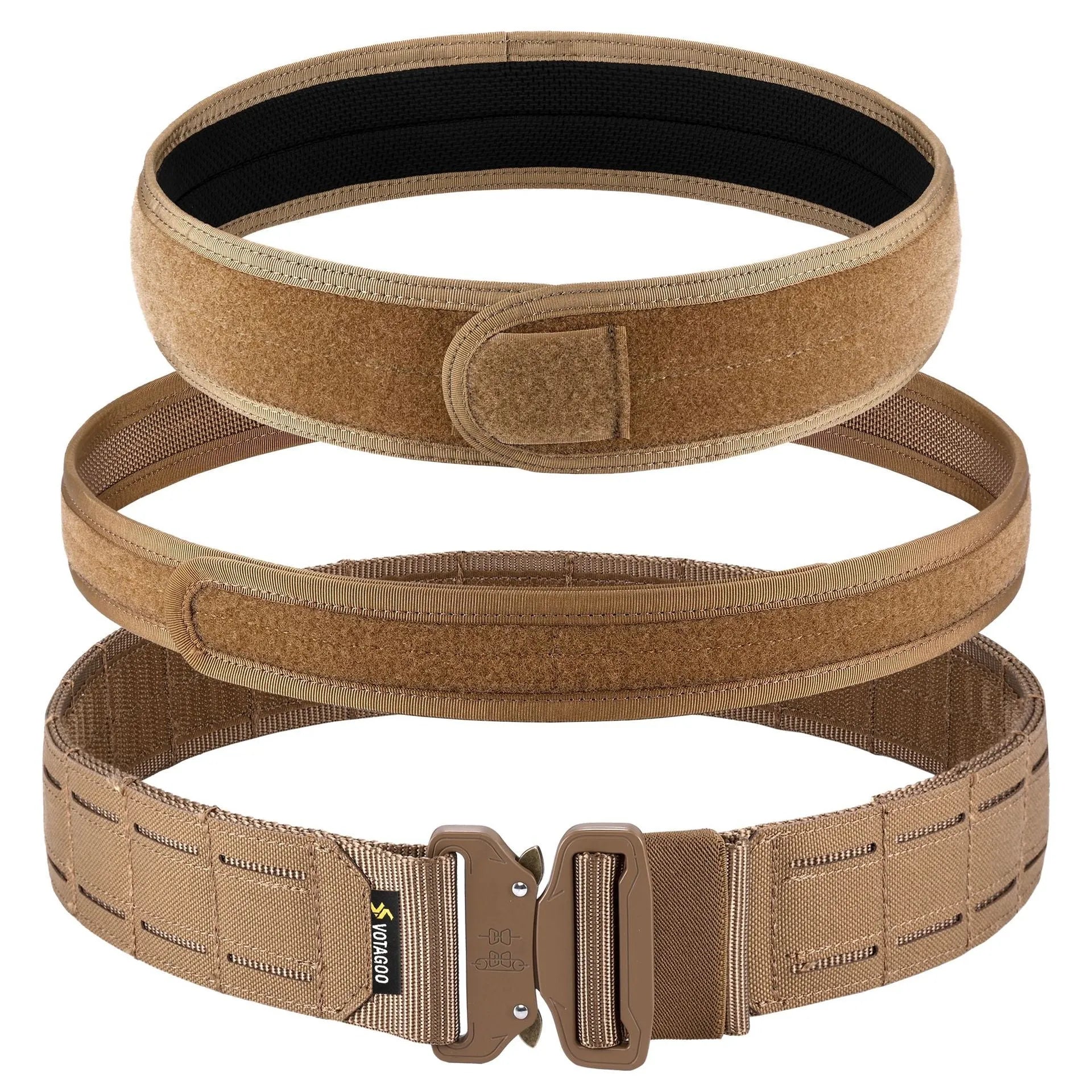 VOTAGOO army fan quick release tactical belt with laser cutting waist seal in CP camouflage colour