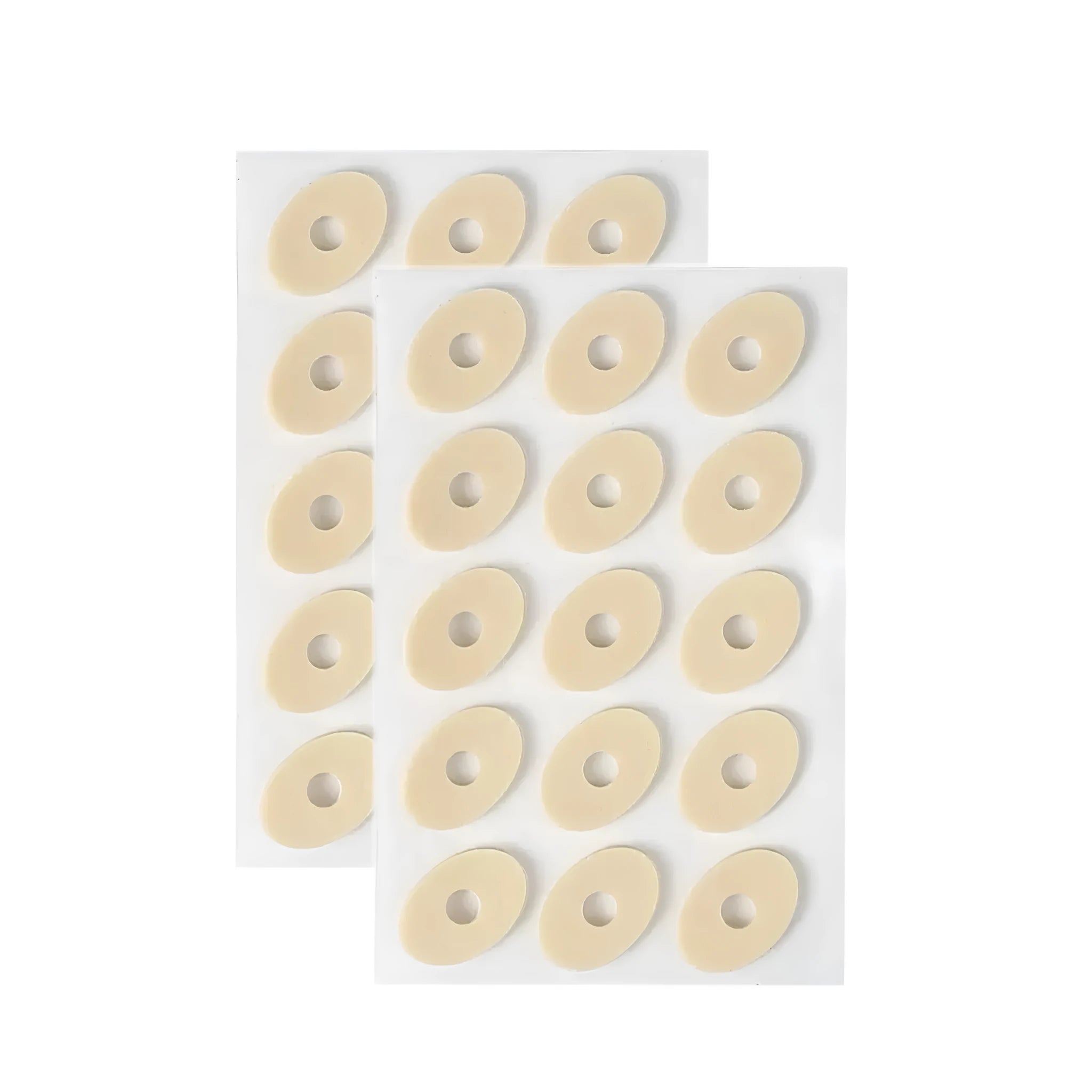Women's PU heel protection pads in four shapes: large oval, small oval, U-shaped and circular section designs