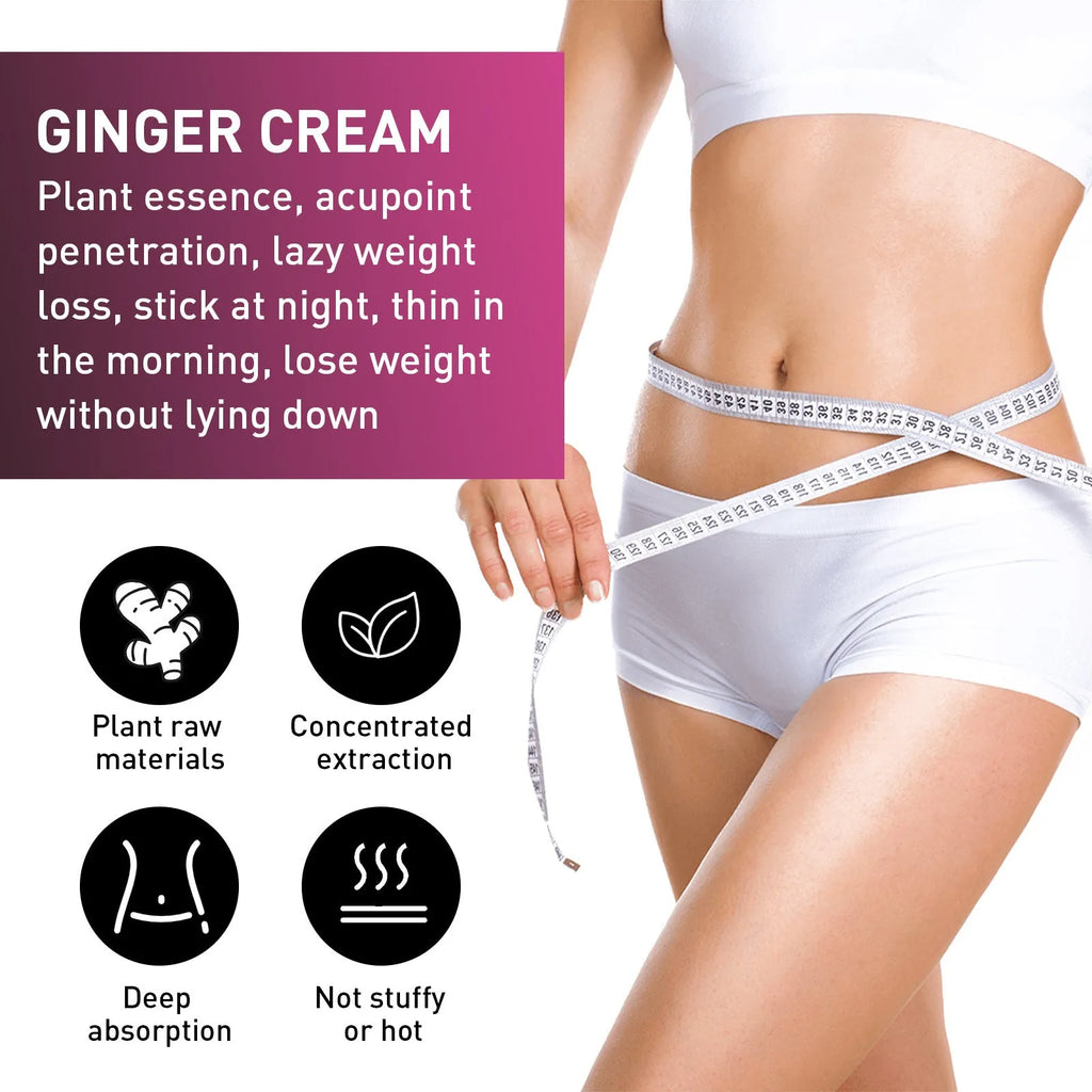 15g tube of ginger body slimming and tightening cream for thighs