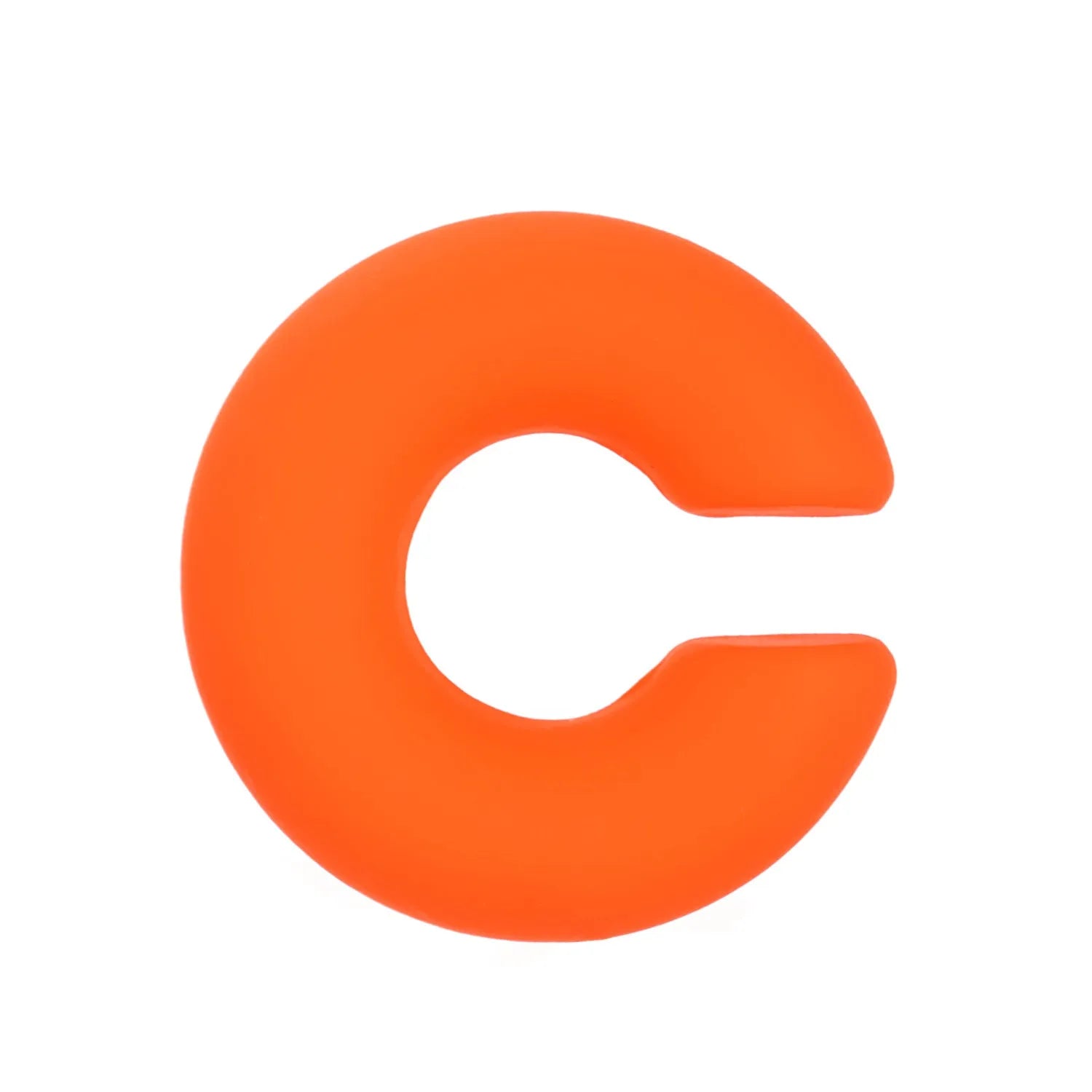 C-shaped matte coarse round clip-on earrings in a choice of 15 candy colours for women.