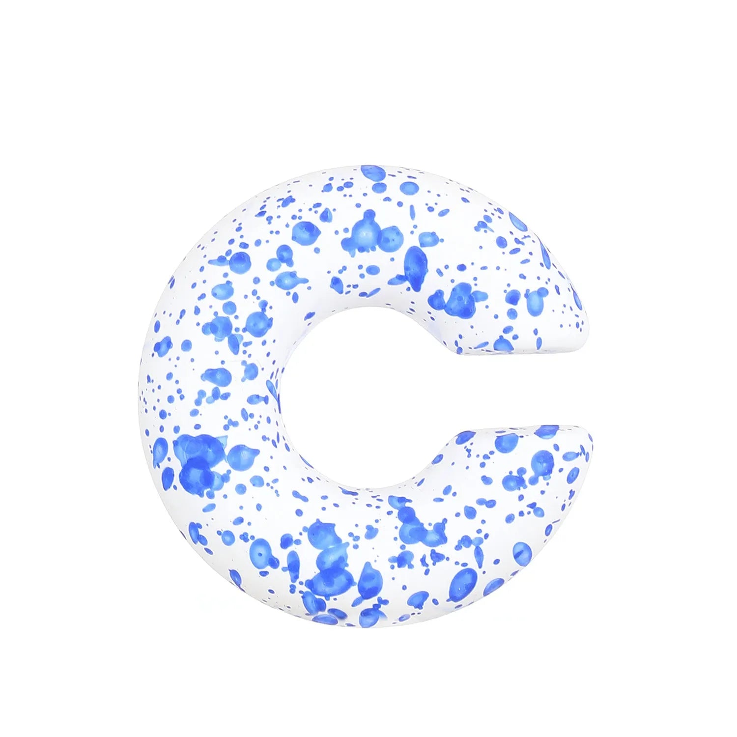 C-shaped matte coarse round clip-on earrings in a choice of 15 candy colours for women.