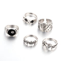 Black alloy poker ring with spade card design for women's jewellery