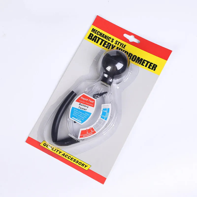 ABS liquid hydrometer for lead acid battery electrolyte testing with suction bulb