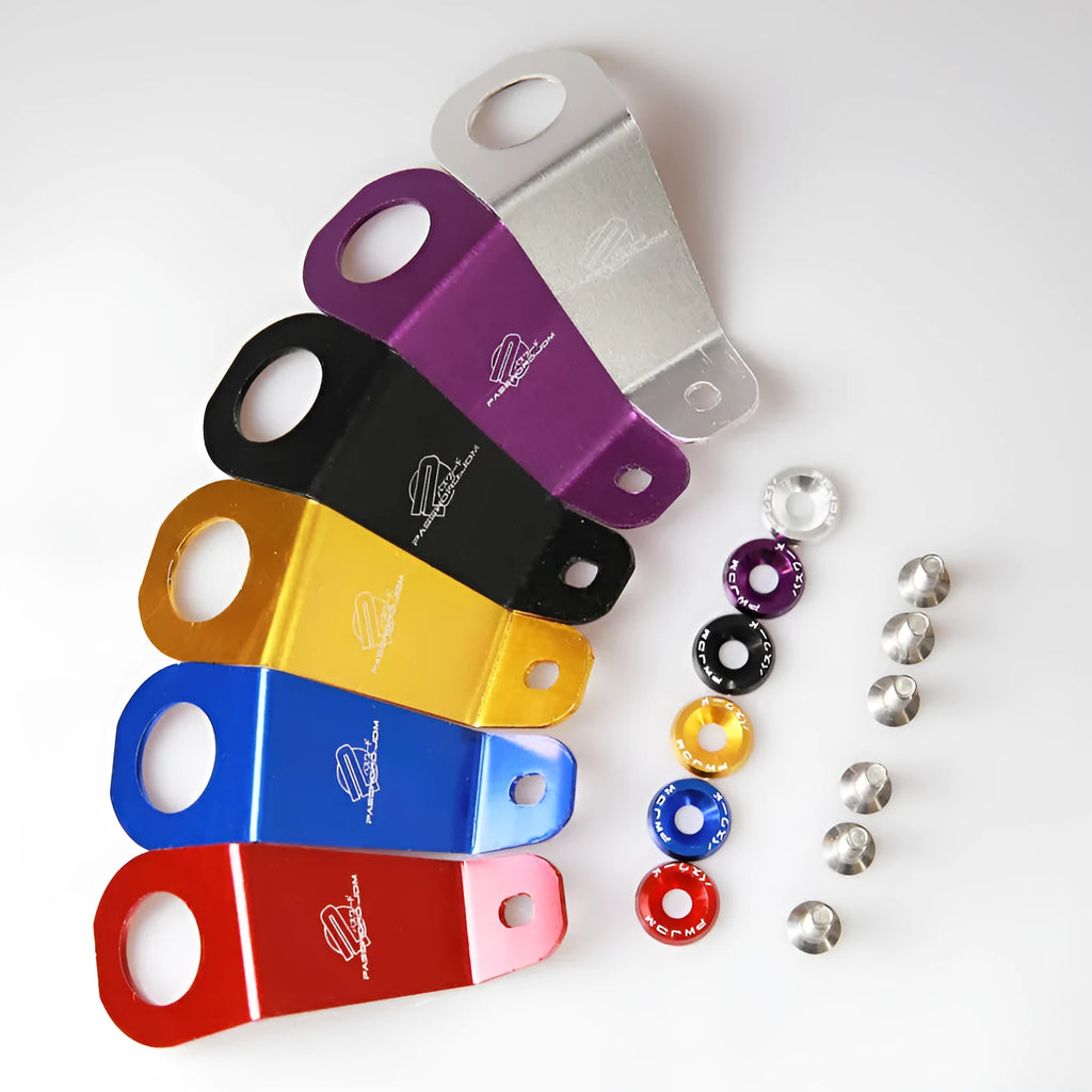 Aluminium radiator mounting bracket for Honda Civic EG in an anodised colour finish.