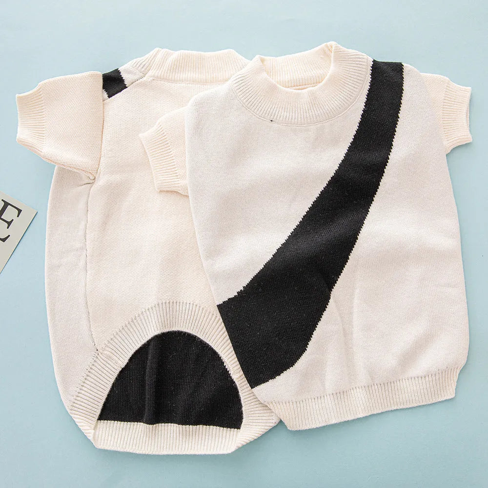 Wool casual pet sweater for corgis and poodles in multiple colours and sizes