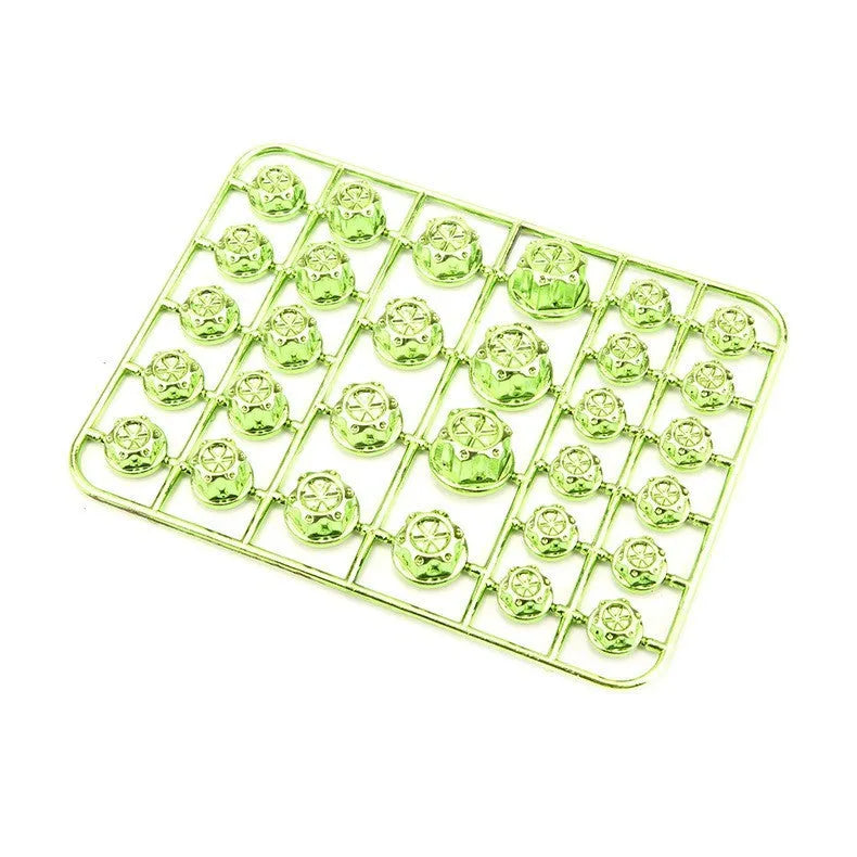 Set of 30 coloured ABS plastic motorcycle screw covers for engine modification