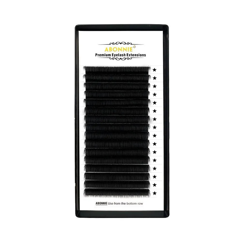 Mink hair false eyelashes on 16-row band in various lengths from 8mm to 18mm