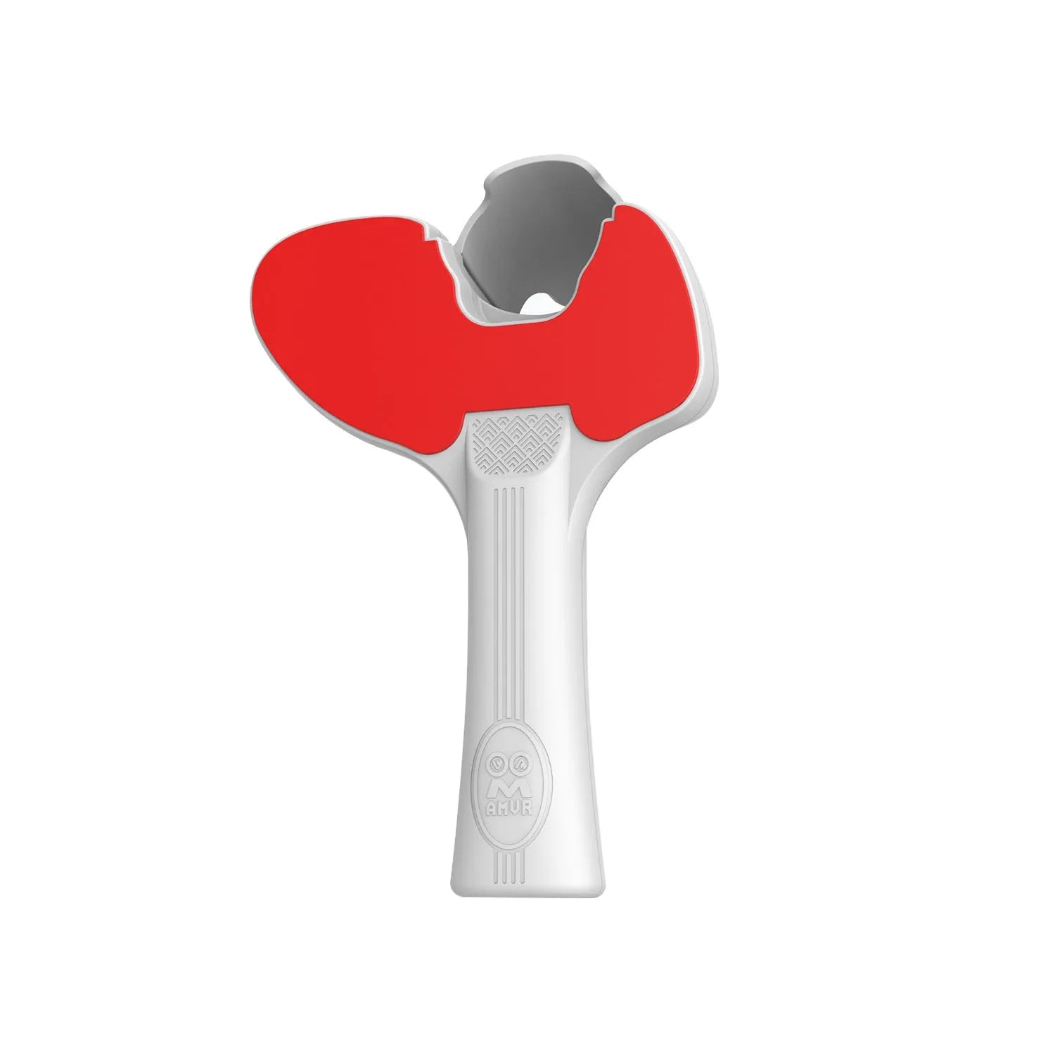 Red and blue silicone handle grips for Pico 4 VR controllers on grey background